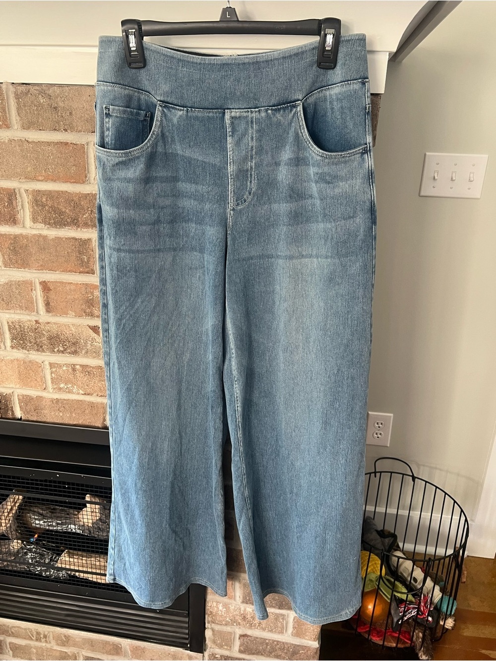 HALARA Light Blue Wide Leg Jeans Flare